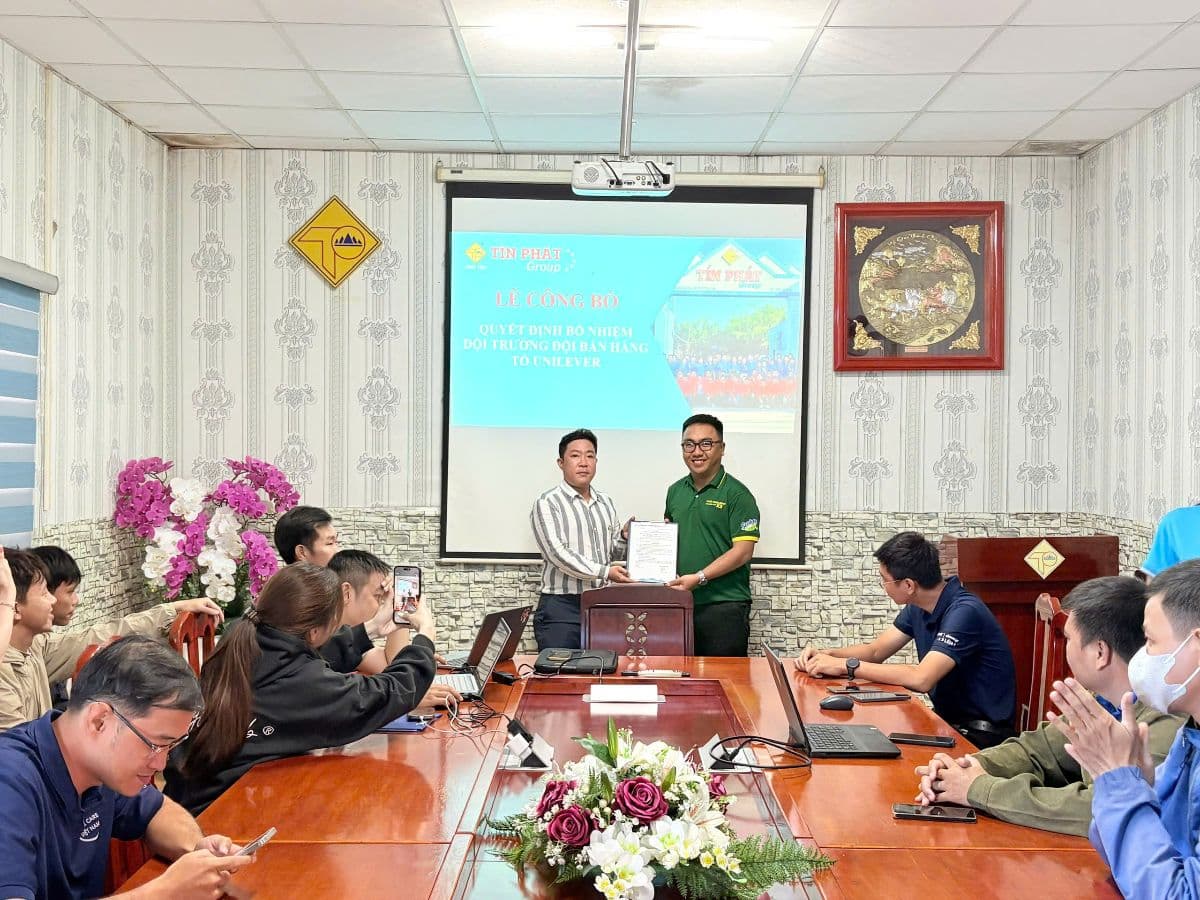 TÍN PHÁT GROUP | CÔNG BỐ QUYẾT ĐỊNH BỔ NHIỆM TEAM LEADER TỔ UNILEVER